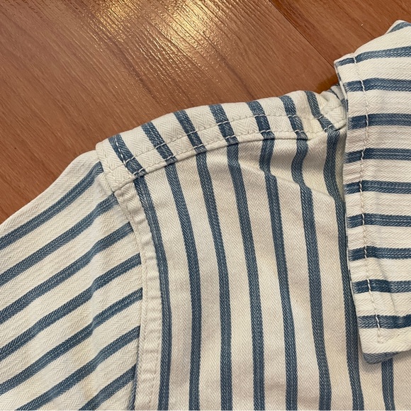 Chaps Striped Denim Jacket - Picture 6 of 16